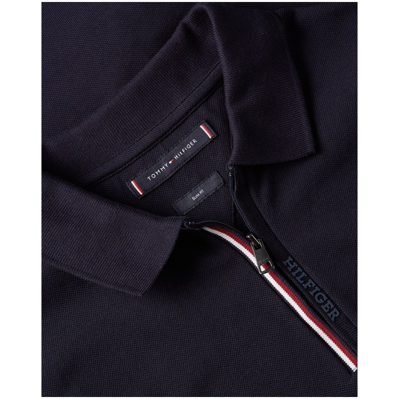 TOMMY HILFIGER Gs zip rwbtipped slim polo